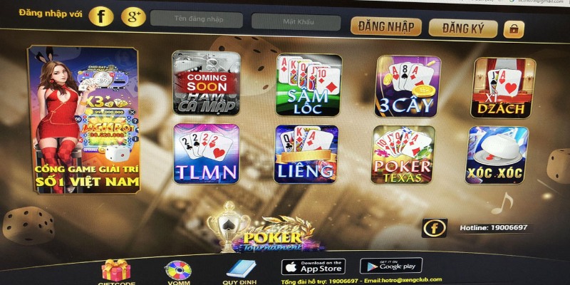 Kho game bài đa dạng để lựa chọn